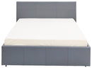 Serena Small Double Side Lift Ottoman Bed-Grey PU