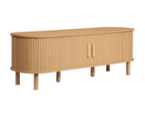 Axel Fluted Small TV Unit - Oak