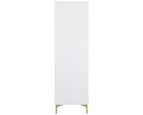 MIAMI 2 DOOR WARDROBE - WHITE/GOLD