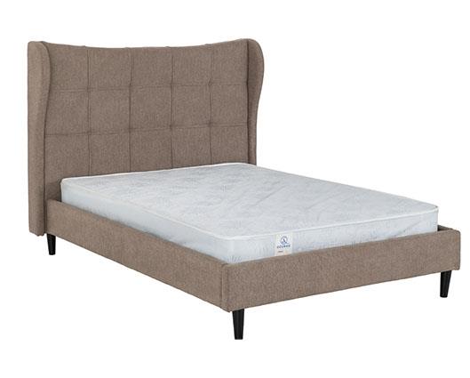 VERONA 4'6" BED - BROWN FABRIC