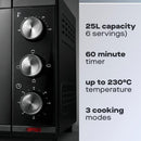 Daewoo 1600W 25L Electric Mini Countertop Oven & Grill