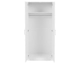 DAKOTA 2 DOOR WARDROBE - WHITE