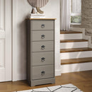 Corona Classic 5 drawer narrow chest of drawers