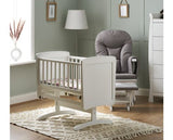 Gliding Crib and Mattress - White