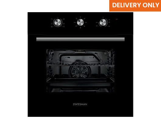 Statesman BSF60BL Built-in Fan Oven Black