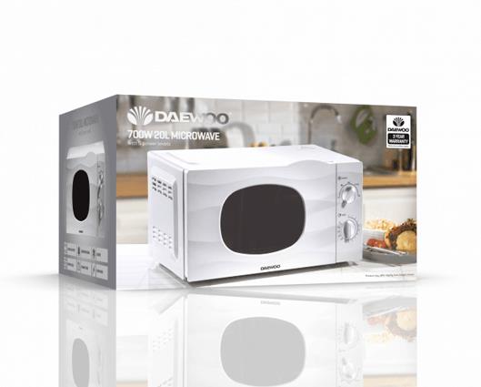 Daewoo 20L 700W Mircowave White