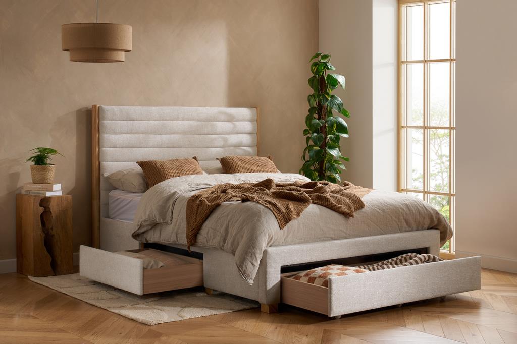 Arabella Double Bed - Grey