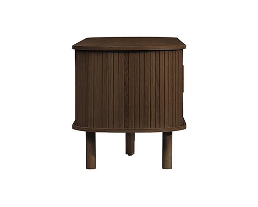 Axel Fluted Small TV Unit - Walnut