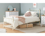 Jessica Single Bed- Cream