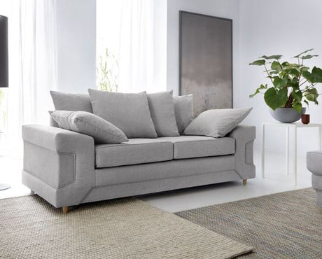 Poppy 3 Seater Sofa - Light Grey