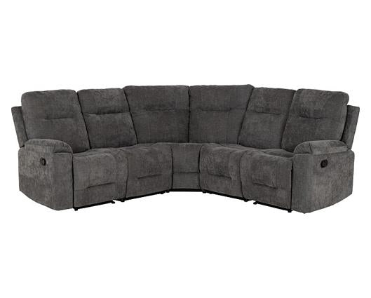 Guildford Corner Recliner Sofa - Grey Fabric