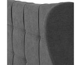 VERONA 5' BED - GREY FABRIC