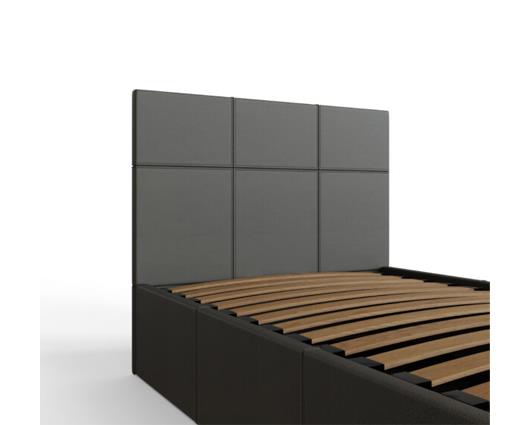 Serena Single Side Lift Ottoman Bed-Grey PU