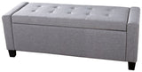 Vanessa Ottoman Bench-Grey