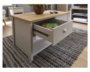 Lachlan 2 Drawer Coffee Table-Grey