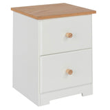 Colorado 2 Drawer Compact Bedside Cabinet