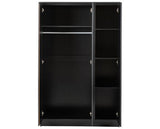 MALVERN 3 DOOR WARDROBE - BLACK