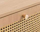 Croxley Rattan Coffee Table - Oak