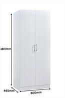 Highbury 2 Door Wardrobe - White