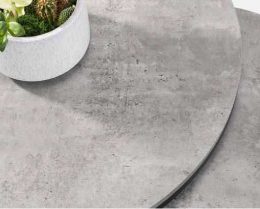Skylar Concrete Round Nesting Coffee Table