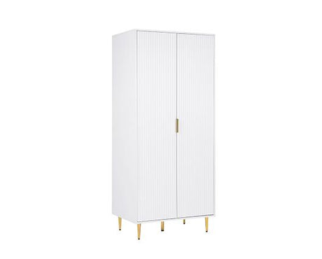 Zara 2 Door Fluted Wardrobe - White