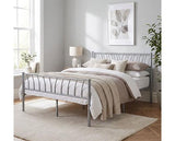 HARLOW 4'6" BED - SILVER