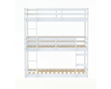 90CM TRESSA TRIPLE BUNK BED WHITE