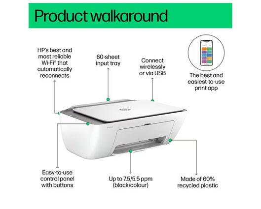 Toshiba Dynabook Satellite Pro C40-G-109 Intel Celeron 128GB 14" Laptop & HP DeskJet 2820e All-in-One Wireless Inkjet Printer