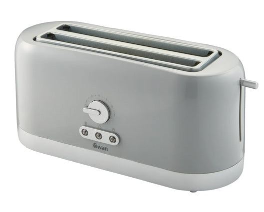 Swan 4 Slice LongSlot Toaster Grey
