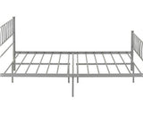 HARLOW 4'6" BED - SILVER