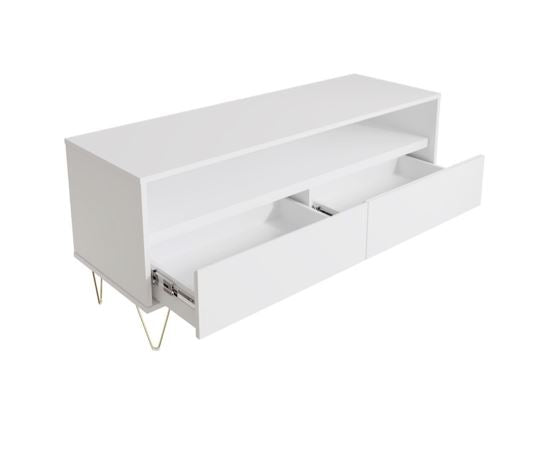 Maeve TV Stand with 2 Drawers- White