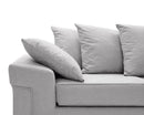 Poppy 3 Seater Sofa - Light Grey