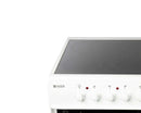 Haden HE50DOMW 50cm Double Oven With Ceramic Hob White