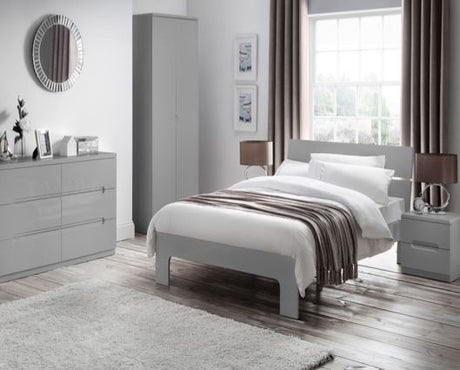 Empire 2 Drawer Bedside - Grey