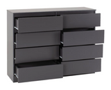 Marcus 8 Drawer Chest - Grey