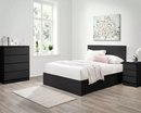 Oslo King Ottoman Bed - Black