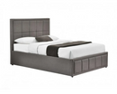Harrison Small Double Ottoman Bed-Grey