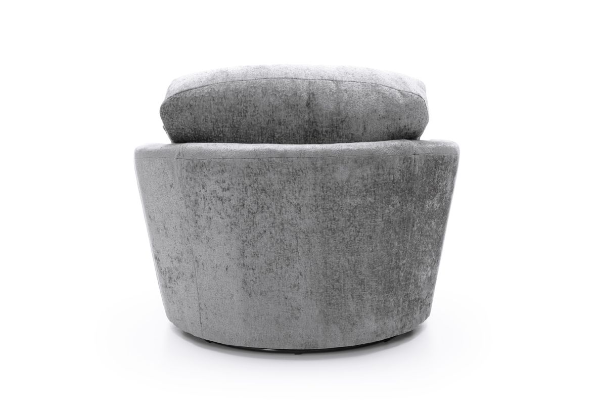Heidi Swivel Chair - Light Grey