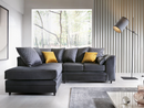 Chevelle Left Hand Facing Corner Sofa - Dark Grey