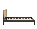 Croxley Double Rattan Bed - Black
