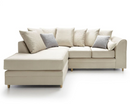 Chevelle Left Hand Facing Corner Sofa - Cream