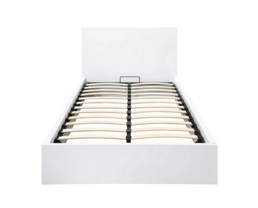 Oslo Double Ottoman Bed - White