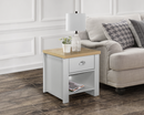 Harper 1 Drawer Lamp Table- Grey