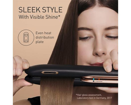 Panasonic EH-HS99 Nanoe Ceramic Hair Straightener for Improved Shine with Temperature Control (Black/Rose Gold)