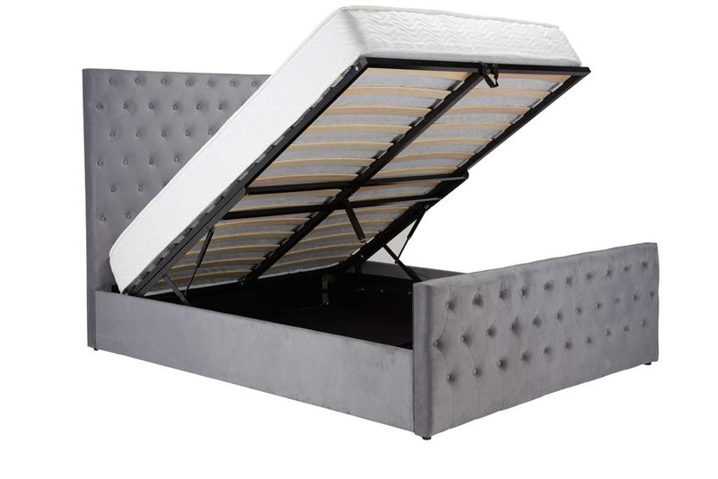Marquis King Ottoman Bed - Grey