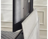 Clara Side Lift Ottoman TV Bed Light Grey - Double