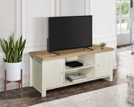 Harper Large TV Unit-Cream