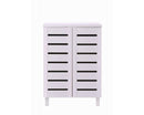 Tall 2 Door Shoe Cabinet-White