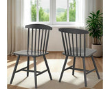EMERY DINING CHAIR (X2 PER BOX) - DARK GREY