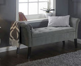 Bex Window Seat-Grey Chenille